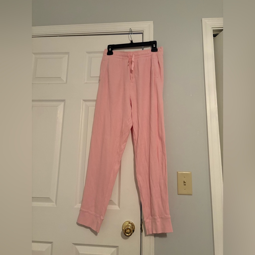 LoveShackFancy waffle knit joggers